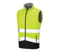 Result Softshell Gilet Safeguard – High Visibility, EN ISO 20471 Class 2, Waterproof, Printable