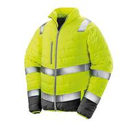 Result Safeguard R325M-YG-XL Men's Soft Padded Safety Jacket, X-Large, Yellow/Grey