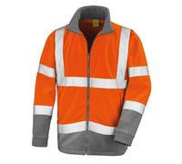 Result SafeGuard R329X Two Tone Work Wear Hi Viz Vis Full Zip Fleece Jacket