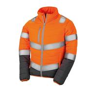Result Safeguard Women's Soft Padded Safety Jacket L Fluorescent Orange