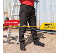 Result Slim Fit Softshell Trousers Waterproof Elastic Waist Work Triple Stitched