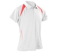 Result Polo T-Shirt Team Spirit Men's White/Red, Large