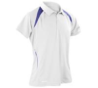 Result Spiro Team Spirit Polo Shirt - White/Navy, Large (S177M)