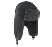 Result Thinsulate 3M™ Sherpa Trapper Hat - Winter Fleece Warm Cap with Ear Flaps, Adjustable Snap Closure, Faux Lambswool Lining (Black, S-L)