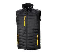 (XL, Black/Yellow) Result Unisex Adult Compass Softshell Gilet