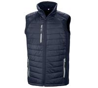 Result Softshell Gilet Compass - Unisex Adult, Recycled Sustainable, Size M, Navy/Grey
