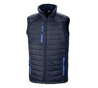 Result Compass Softshell Gilet – Unisex, Recycled & Sustainable – Navy/Royal Blue M