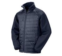 (XXL, Navy) Result Unisex Adult Compass Softshell Padded Jacket