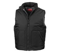 (XXL, Black) Result Unisex Adult Fleece Lined Body Warmer