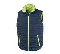 (3XL, Navy/Lime Green) Result Unisex Adult Gilet