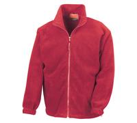 Result Men's Polartherm Fleece Jacket in Red | Size: Large Result Red L