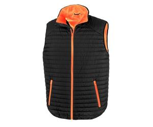 Result Unisex Adult Thermoquilt Gilet (L) (Black/Orange)