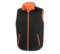 (XS, Black/Orange) Result Unisex Adult Thermoquilt Gilet