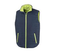 Result Unisex Adult Thermoquilt Gilet (XXL) (Navy/Lime)