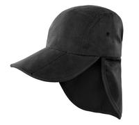 Result Unisex Headwear Folding Legionnaire Hat/Cap (One Size) (Black)