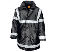 Result Unisex Management Coat with Stud Closing Storm Flap