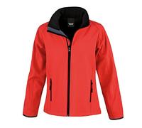 Result R231M Printable Softshell Jacket - Red/Black, 3X-Large
