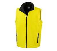 Result Printable Softshell Bodywarmer R232M - Yellow/Black - X-Large