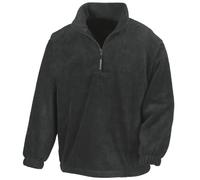 Result Unlined Active 1/4 Zip Anti-Pilling Fleece Top (S) (Black)