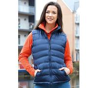 Result Urban Lady Ice Bird Padded Gilet, Navy Blue, Medium. R193F