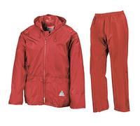 Result Waterproof Jacket/Trouser Suit in Carry Bag Red S