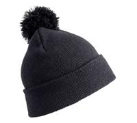 Result Winter Essentials Pom Pom Beanie in Black Result Black One Size