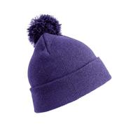 Result Headwear RC028X Pom Pom Beanie Purple Colour: Purple, Size: One One Size