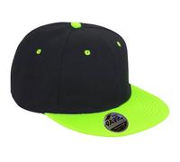 Result Women's Bronx Original Contrast Flat Peak Baseball Cap in True Black Result True Black One Size