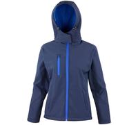 Result Women's Core Lite Hooded Softshell Jacket in Navy | Size: 2XL Result Navy 2XL