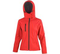 Result Women's Core Lite Hooded Softshell Jacket in Red | Size: XS Result Red XS