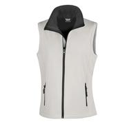 Result Women's Core Printable Bodywarmer Outdoot Gilet, White (WHI/Blk), 8(Size:XS)