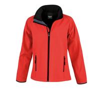 Result Womens/Ladies Core Printable Full Front Zip Softshell / N/A N/A RW3696