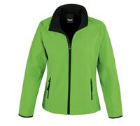 Result Women's Core Printable Softshell Jacket in Green | Size: Large Result Green L