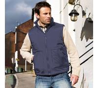 Result Women's Fleece Lined Bodywarmer Water Repellent Windproof Jacket in Navy | Size: Medium Result Navy M