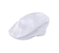 Result Women's Gatsby Herringbone Flat Cap in White | Size: Large Result White L