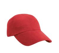 Result Women's Heavy Brushed Cotton Low Profile Baseball Cap in Red Result Red One Size