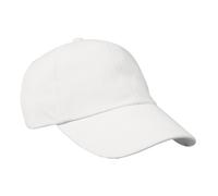 Result Women's Heavy Brushed Cotton Low Profile Baseball Cap in White Result White One Size