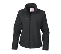 Result Women's La Femme 2 Layer Base Softshell Breathable Wind Resistant Jacket in Black | Size: XS Result Black XS
