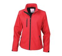 Result Women's La Femme 2 Layer Base Softshell Breathable Wind Resistant Jacket in Red | Size: Small Result Red S