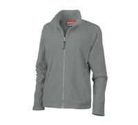 Result Women's La Femme High Grade Microfleece Jacket (490 GSM) in Mid Grey | Size: 2XL Result Mid Grey 2XL
