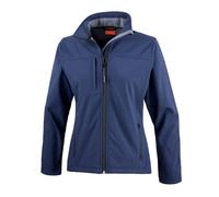 (16 UK, Navy) Result Womens/Ladies Classic Soft Shell Jacket