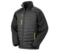 (XL, Black/Lime Green) Result Womens/Ladies Compass Soft Shell Jacket