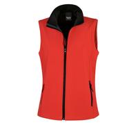 (XXL, Red/Black) Result Womens/Ladies Softshell Body Warmer