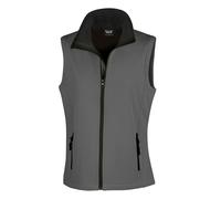 (XS, Charcoal Grey/Black) Result Womens/Ladies Softshell Body Warmer