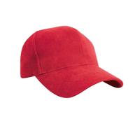 Result Women's Pro Style Heavy Cotton Baseball Cap in Red Result Red One Size
