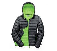 Result Women's R194F Urban Snow Bird Hooded Jacket - Black/Lime, Medium/Size 12
