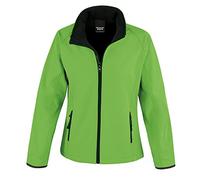 Result Women's Softshell Jacket R231F Printable - Vivid Green - Small (Size 10)