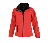 Result Ladies' Softshell Jacket R231F Printable with Recycled Inner Fleece - Red/Black XS (Size 8)