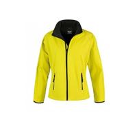 Result Women's R231F Printable Softshell Jacket - Yellow/Black, Large/Size 14