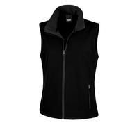 Result Women's R232F Printable Softshell Bodywarmer - Black/Black, 2X-Large/Size 18